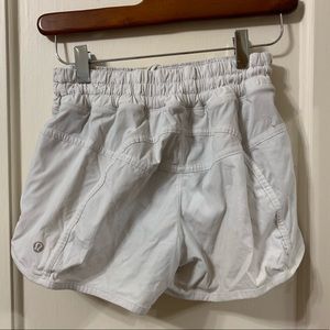 White lululemon shorts